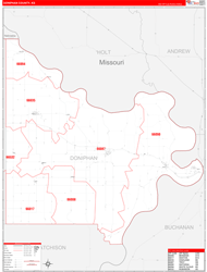 Doniphan Red Line<br>Wall Map