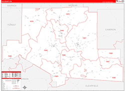 Red Line Map Example
