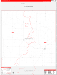 Hansford Red Line<br>Wall Map