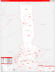 Herkimer Red Line<br>Wall Map