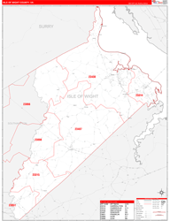 Isle Of Wight County, Va Zip Code Maps - Zipcodemaps.com