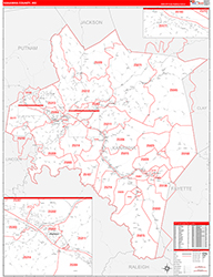 Red Line Map Example