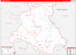 Red Line Map Example