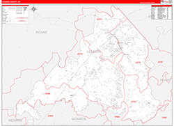 Red Line Map Example