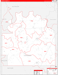 Red Line Map Example