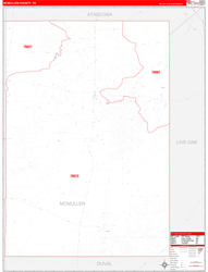 McMullen County, TX Zip Code Map