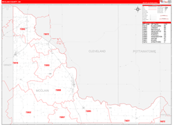 Mcclain Red Line<br>Wall Map