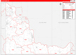 Mcclain Red Line<br>Wall Map