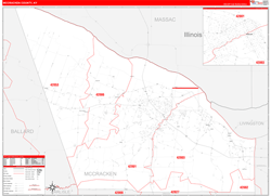 Mccracken Red Line<br>Wall Map