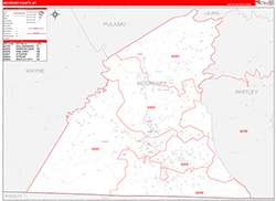 Mccreary Red Line<br>Wall Map