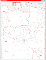 Mcculloch Red Line<br>Wall Map