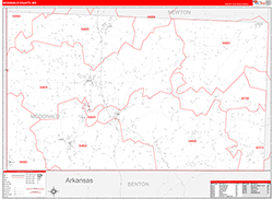Mcdonald Red Line<br>Wall Map