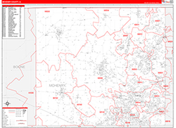 Mchenry Red Line<br>Wall Map