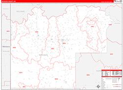 Mckenzie Red Line<br>Wall Map