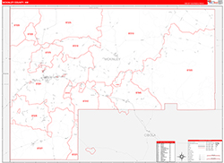 Mckinley Red Line<br>Wall Map