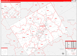 Mclennan Red Line<br>Wall Map