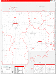 Mcleod Red Line<br>Wall Map