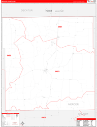 Mercer County, MO Zip Code Map