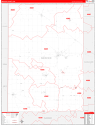 Mercer County, OH Zip Code Map