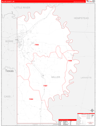 Miller RedLine Wall Map