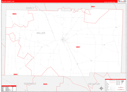 Miller County, GA Zip Code Map