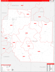 Miller County, MO Zip Code Map