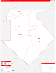 Mineral County, NV Zip Code Map