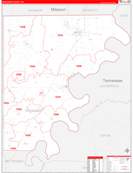 Mississippi County, AR Zip Code Map