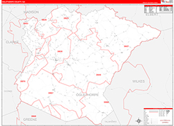 Red Line Map Example