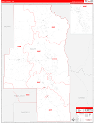 Routt Red Line<br>Wall Map