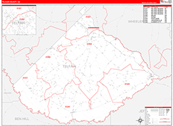 Red Line Map Example