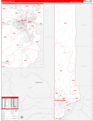 Washoe RedLine Wall Map