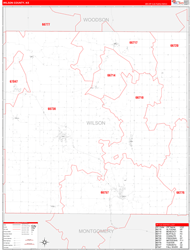 Wilson RedLine Wall Map