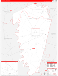 Woodford Red Line<br>Wall Map