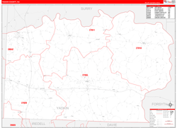 Yadkin Red Line<br>Wall Map