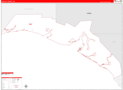 Yakutat Red Line<br>Wall Map
