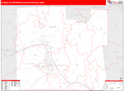Elmira Red Line<br>Wall Map