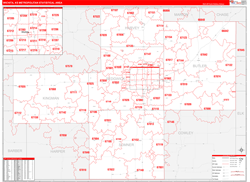 Wichita Red Line<br>Wall Map
