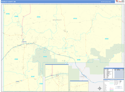 McKinley County, NM Wall Map Basic Style