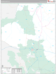 Coconino County, AZ Wall Map Premium Style