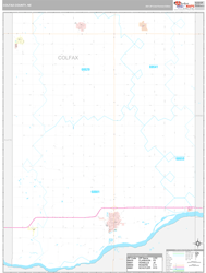 Colfax County, NE Wall Map Premium Style