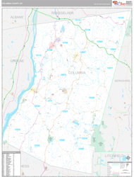 Columbia County, NY Wall Map Premium Style