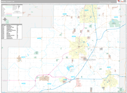 Medina County, OH Wall Map Premium Style