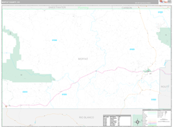 Moffat County, CO Wall Map Premium Style