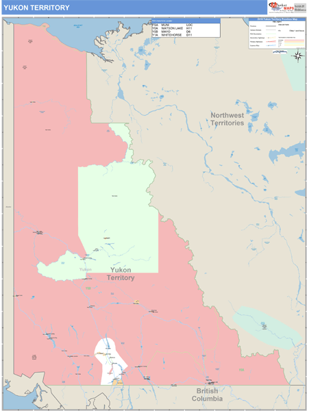 Yukon Territory Demographic Maps - marketmaps.com