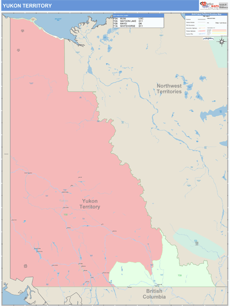 Yukon Territory Map