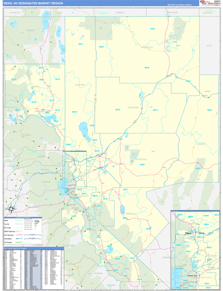 Reno DMR, NV Wall Map