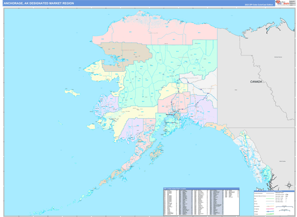 Anchorage DMR, AK Wall Map