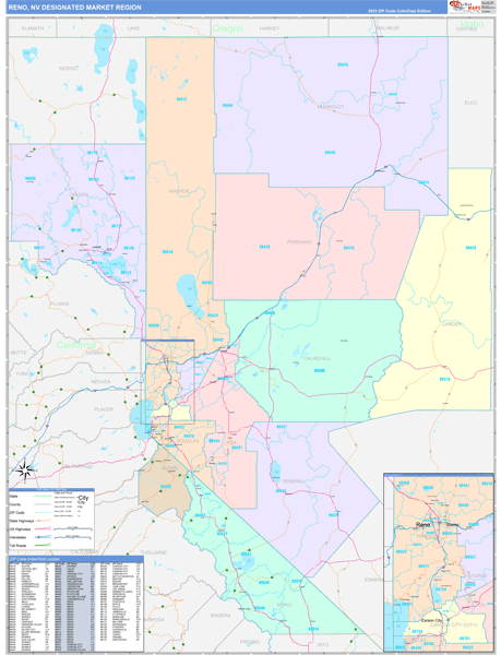 Reno DMR, NV Wall Map