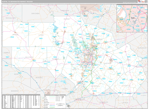 Austin DMR, TX Map